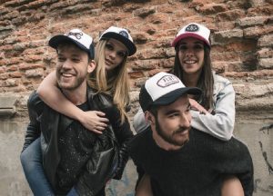 wearing baseball caps