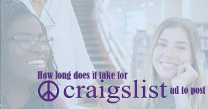 How long does it take for craigslist ad to post