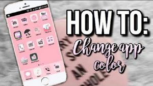 How to change the color of your apps