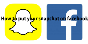how to put your snapchat on facebook