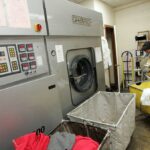 Modern industrial electric steam generator in a commercial laundry setting