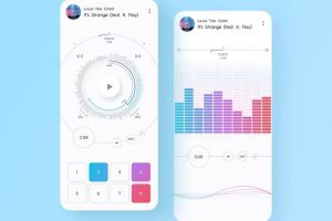 Developer in California launching mobile app with coding screen, testing interface, and viral growth analytics dashboard.